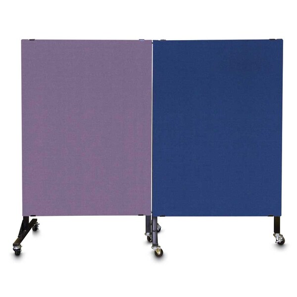 United Visual Products Enclosed Corkboard, 1 Door, 72"x48", 4" Fra UV3419-SATIN-FORBO - main